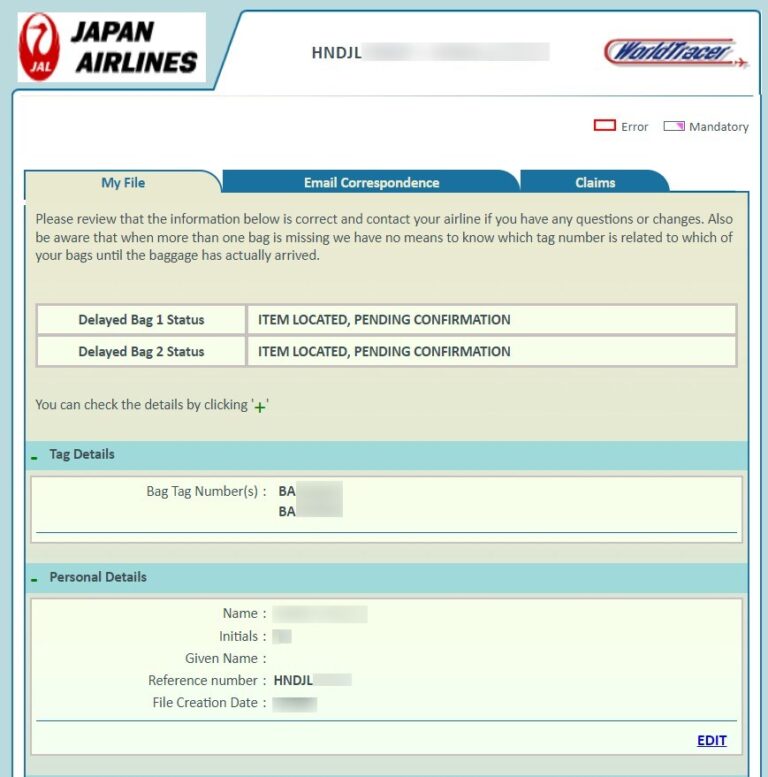 【保存版】ロストバゲージ対策の基本&応用編！！受託手荷物タグ（バゲージクレームタグ）の見方！手荷物紛失報告書、手荷物検索サービス