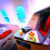 【シンガポール航空】ビジネスクラス搭乗記！！機内食、座席、機内Wi-Fiは無料！ANAマイルで特典航空券！B787-10！